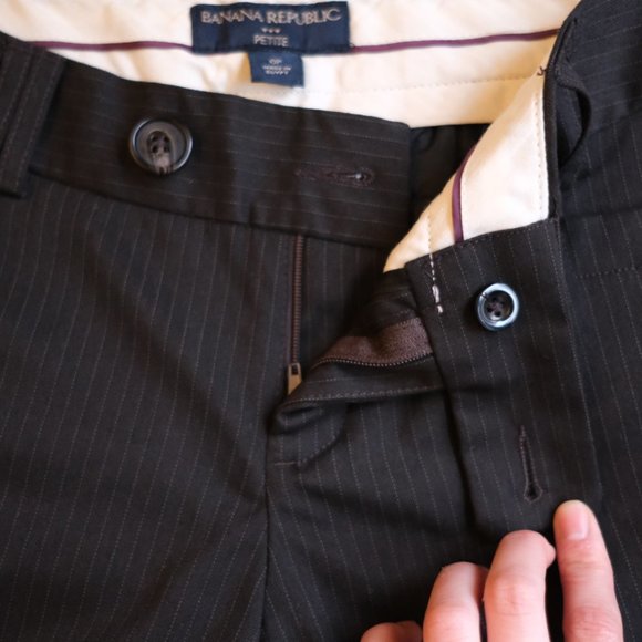 Banana Republic Low rise Pinstriped trouser(US 0P) - Picture 7 of 14